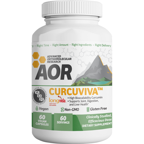 Curcuviva 60 vegcaps Advanced Orthomolecular Research Inc A85279