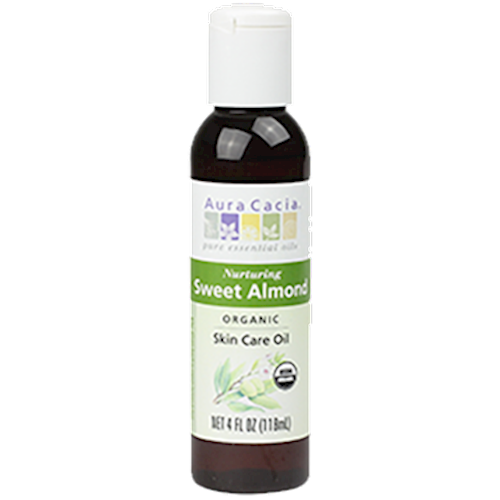 Sweet Almond Organic Skin Care Oil 4 oz Aura Cacia A06078