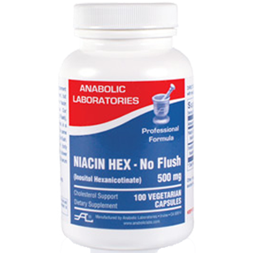 Niacin Hex (No Flush) 525 mg 100 vegcaps Anabolic Laboratories A80404
