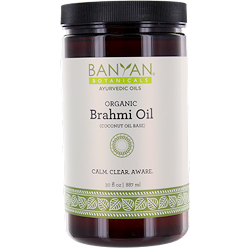 Brahmi Oil Coconut Organic 30 fl oz Banyan Botanicals B33012