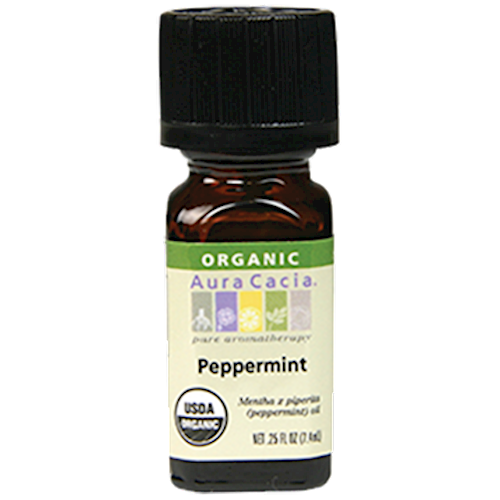 Peppermint Organic Essential Oil .25 Oz Aura Cacia A08034