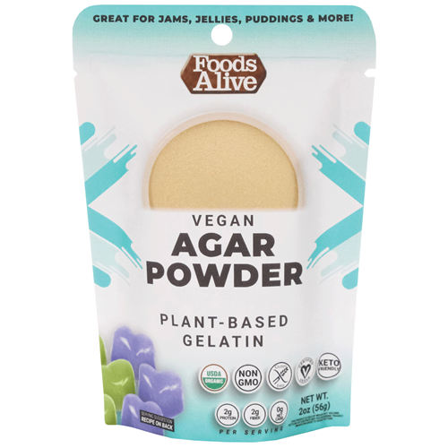 Agar Powder Organic serving 19 Foods Alive F10025
