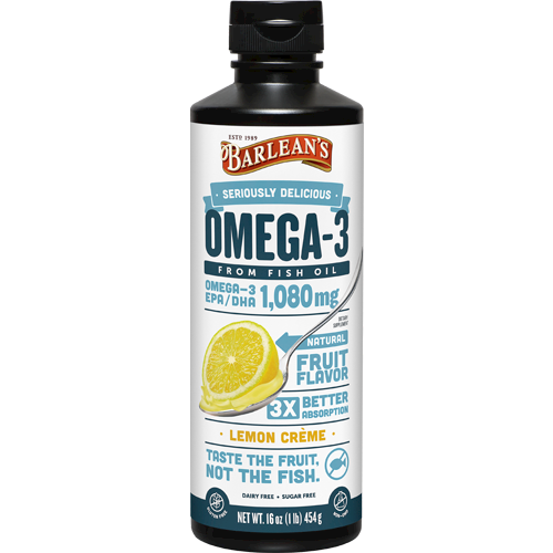Omega-3 Lemon Creme 16 oz Barlean's Organic Oils B16FL