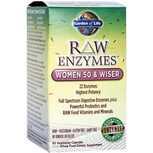 RAW Enzymes Women 50 & Wiser Garden of Life G15643