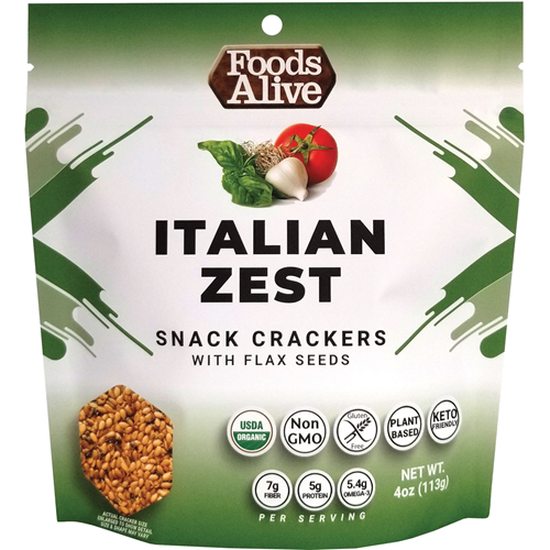 Italian Zest Crackers Foods Alive FAL027