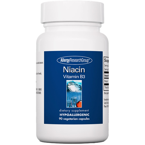 Niacin Vitamin B3 250 mg 90 caps Allergy Research Group NIACI