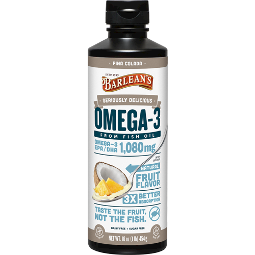 Omega Swirl Pina Colada 16 oz Barlean's Organic Oils OMEG15