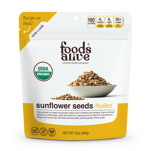 Organic Sunflower Seeds 12 serv Foods Alive F10614