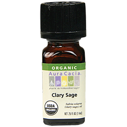 Clary Sage Organic Essential Oil  .25 oz Aura Cacia A08119