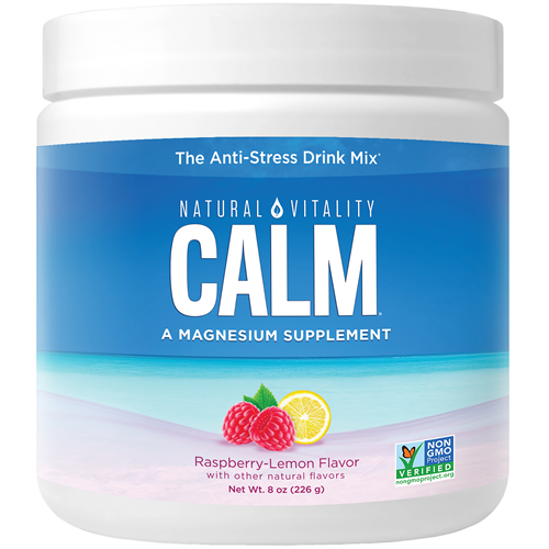 Natural Calm Raspberry-Lemon 8 oz Natural Vitality NV0100