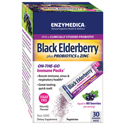 Black Elderberry Immune Powder Packs Enzymedica E10112