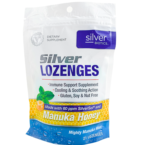 Silver Biotics Lozenges Manuka 21 loz American Biotech Labs AB4901
