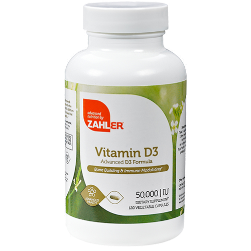 Vitamin D3 50,000 IU 120 vegcaps Advanced Nutrition by Zahler Z80846