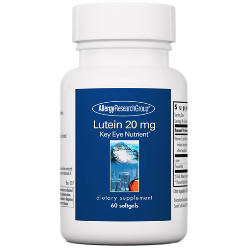 Lutein 20 mg 60 gels Allergy Research Group LUT4
