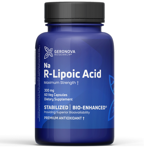 R-Lipoic Acid 300 mg 60 vegcaps Geronova Research KR300
