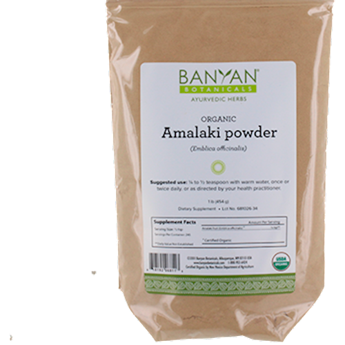 Amalaki Fruit Powder, Organic 1 lb Banyan Botanicals AMAL4