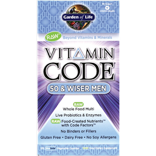 Vitamin Code 50 & Wiser Men Garden of Life G13694
