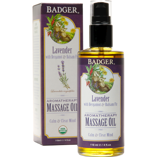 Lavender Massage Oil 4 fl oz Badger B00529