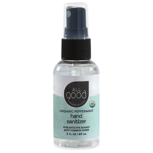 Organic Pep Hand Sanitizer Spray 2 oz All Good G550