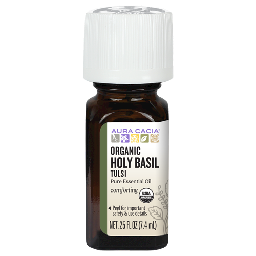Holy Basil Org Essential Oil .25 fl oz Aura Cacia AU9864