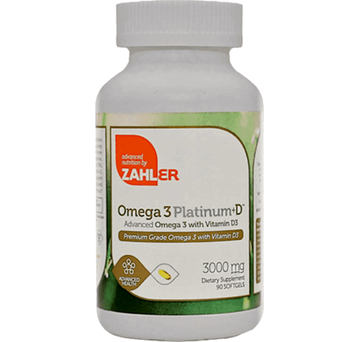 Omega 3 Platinum + D  90 softgels Advanced Nutrition by Zahler Z80563