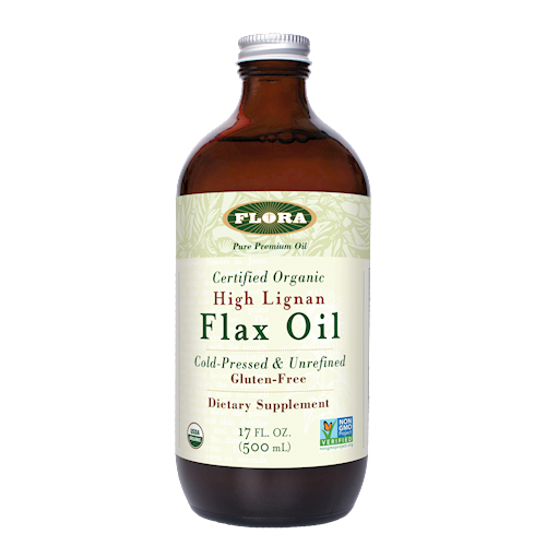 High Lignan Flax Oil Certified Organic Flora F78961