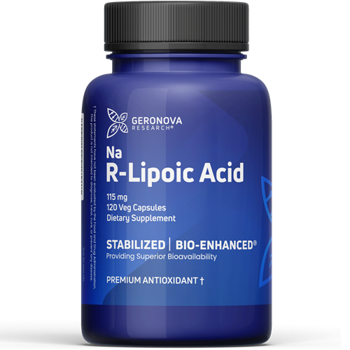 R-Lipoic Acid 120 vegcaps Geronova Research G123