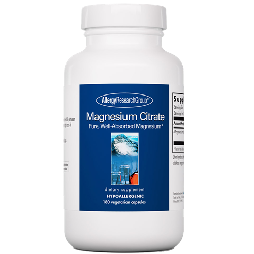 Magnesium Citrate 180 vcaps Allergy Research Group AR660