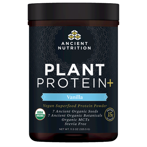Plant Protein+ Vanilla 12 serv Ancient Nutrition DA4862