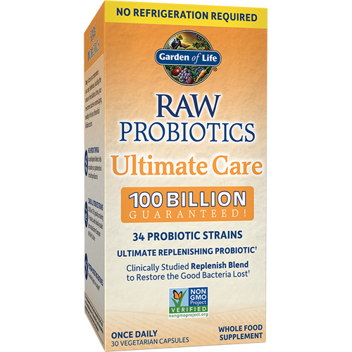 Raw Probiotics Ultimate Care Shelf Stable Garden of Life G23334