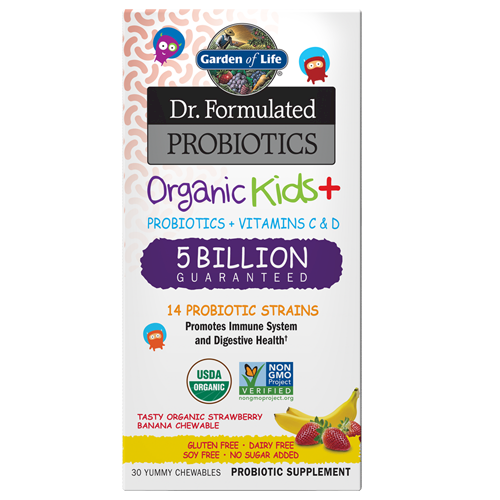 Organic Kids Probiotics Strawberry Banana Garden of Life G22207