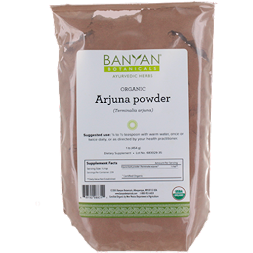 Arjuna Bark Powder, Organic 1 lb Banyan Botanicals ARJU1