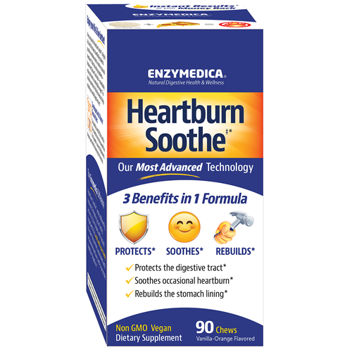 Heartburn Soothe 90 chews Enzymedica E10031