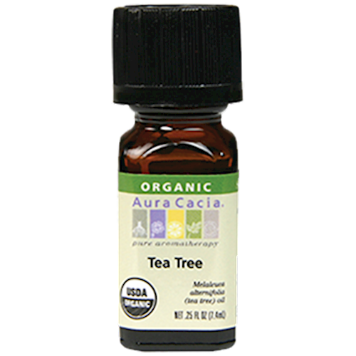 Tea Tree Organic Essential Oil .25 oz Aura Cacia A08041